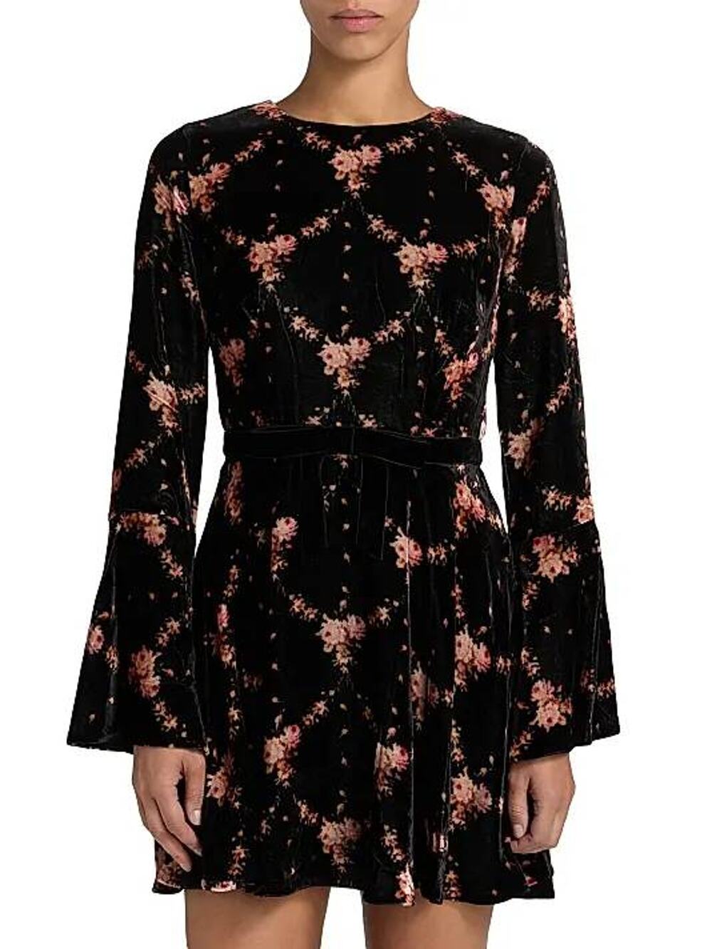 Cara Cara Rosabella Floral Dress in Trellis Black S